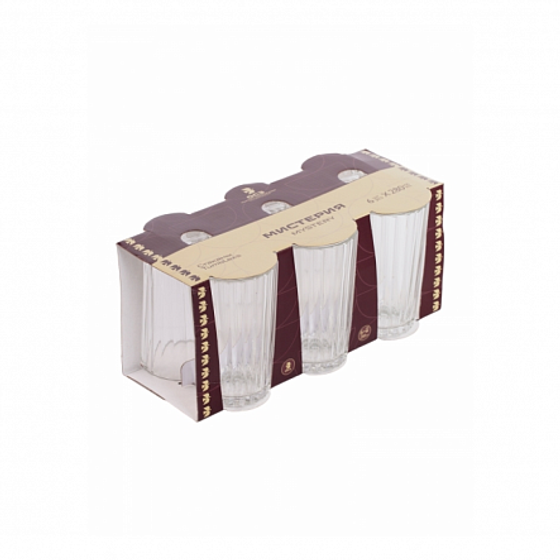 Стакан высокий МИСТЕРИЯ 280мл 6 шт