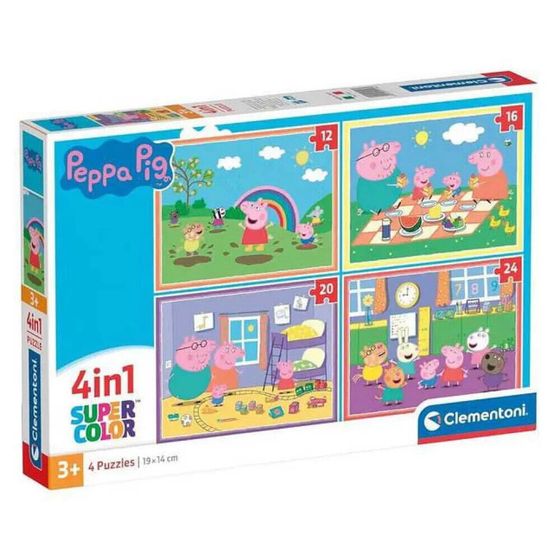 CLEMENTONI Peppa Pig 3 in 1 puzzle