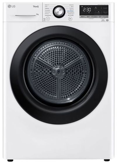 Сушильная машина LG DC90V3V6W белый/черный 9кг