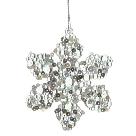 Украшение новогоднее &quot;Снежинка&quot;, L8 W0,3 H10 см