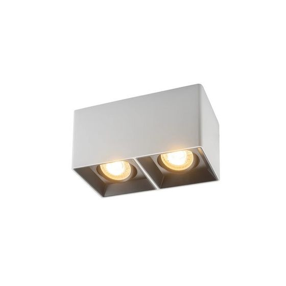 DK3035-WB Накладной поворотный светильник под сменную лампу SORO, IP20, 15W, GU5.3, LED, белый/черны