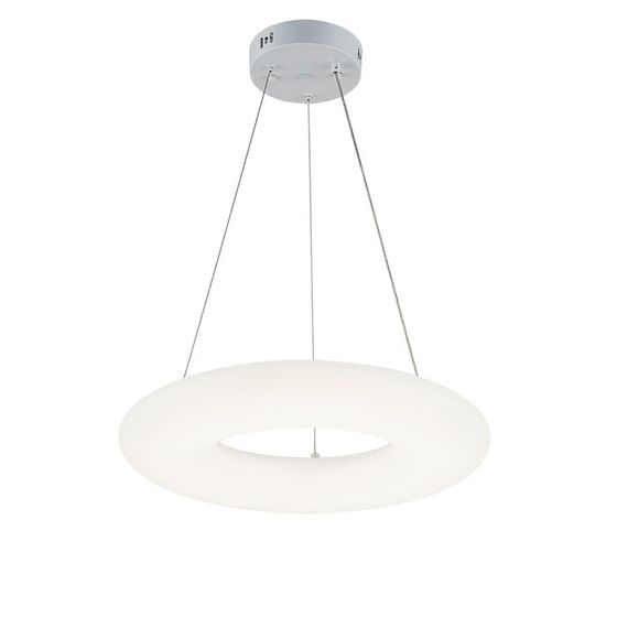 Светильник подвесной Escada, 10258/1LED. 1х30Вт, LED, 2106Лм, 3000-6500К, 450х450х130/1200 мм, цвет белый