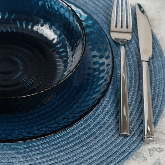 Набор столовый ИДИЛЛИЯ ЛОНДОН ТОПАЗ 16пр со стаканами РОМБ ТОПАЗ 310мл