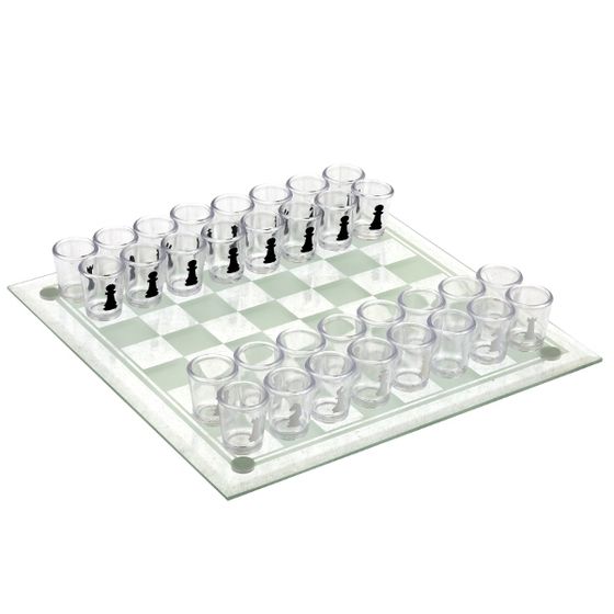 Игра настольная (питейная) &quot;Шахматы&quot;, L27 W27 H4 см