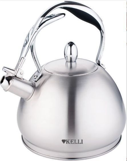 Чайник Kelli KL-4340 3л со свистком серебристый