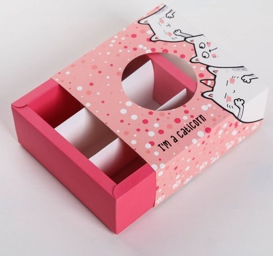 !09 Коробка (набор 5 штук) для сладостей «Caticorn» 13 × 13 × 5 см.