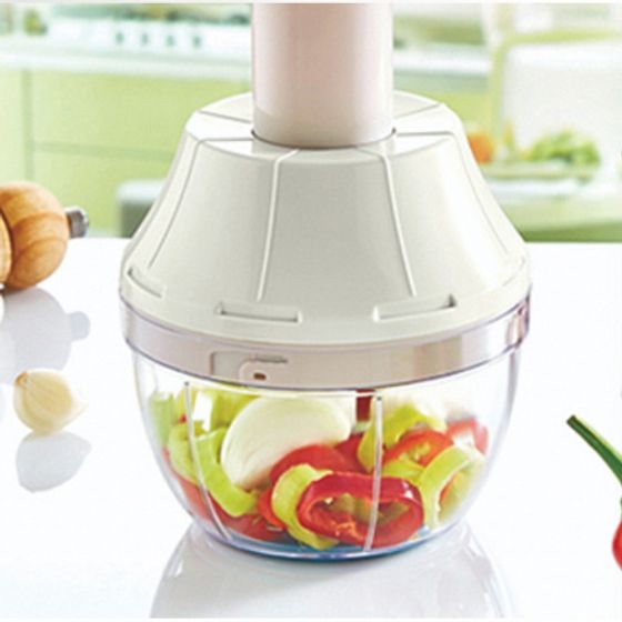 Измельчитель механический серый 13.8x15см