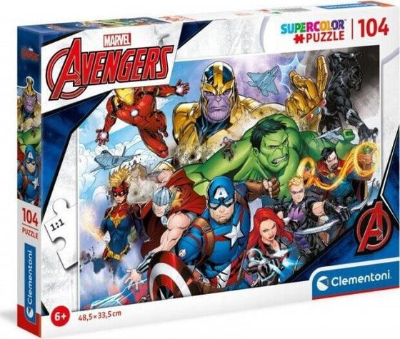 Clementoni Puzzle 104 Super Kolor Avengers