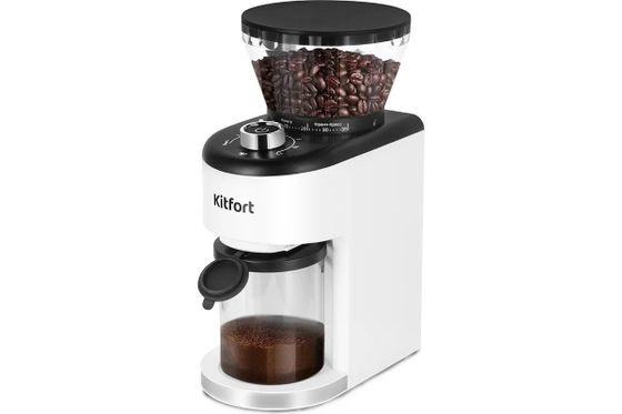 Кофемолка Kitfort КТ-7205 200Вт белый/черный