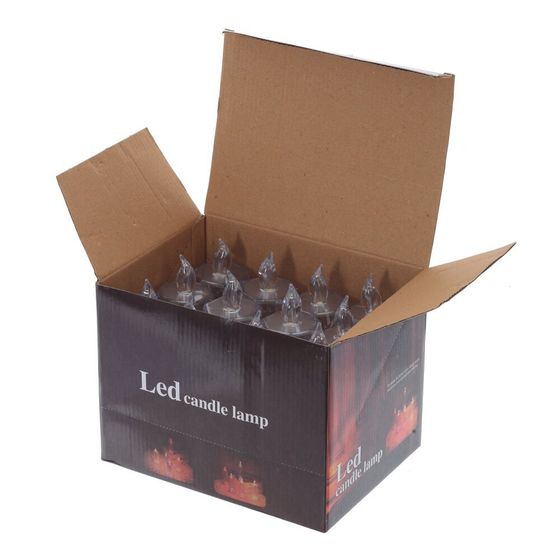 Изделие декоративное &quot;Свеча&quot; (подсветка, 3xLR54) (блок 12шт), L5 W5 H15,5 см