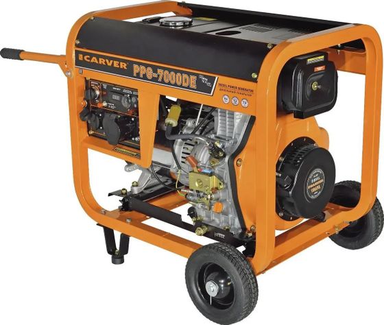 Генератор дизельный Carver PPG-7000DE 6.3кВт (01.020.00023)