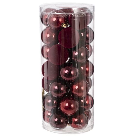Набор из 35шт Украшение новогоднее "Шар", D 6 см, L16 W16 H36 см