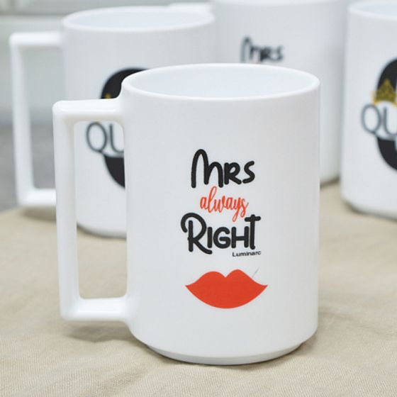 Набор кружек QUEEN&amp;MRS RIGHT 6шт 380мл