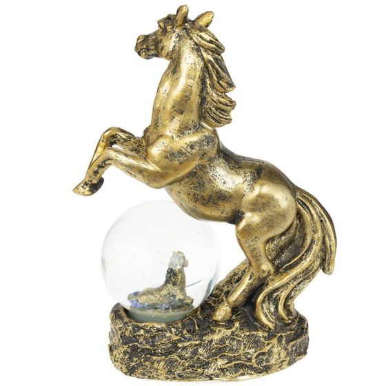 Фигурка декор в стекл шаре &quot;Лошадь&quot;, L10 W5 H14 см, 2в.