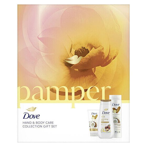 Pamper body and hand care gift set