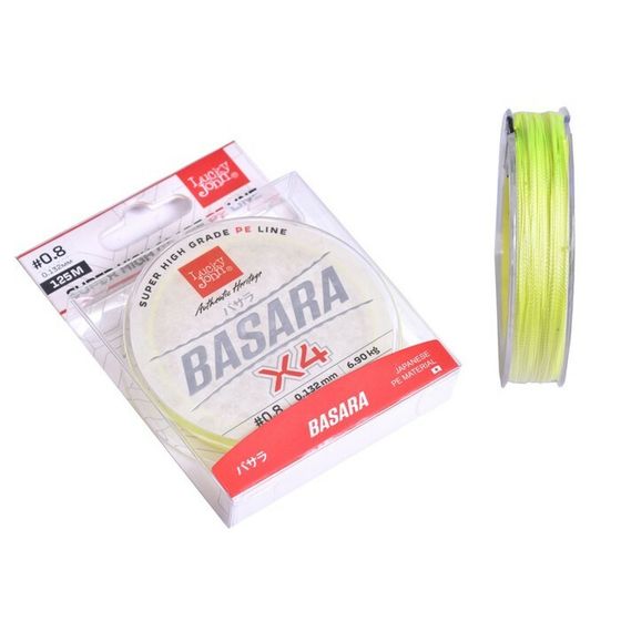 Леска плетёная Lucky John Basara Light Green 125/013