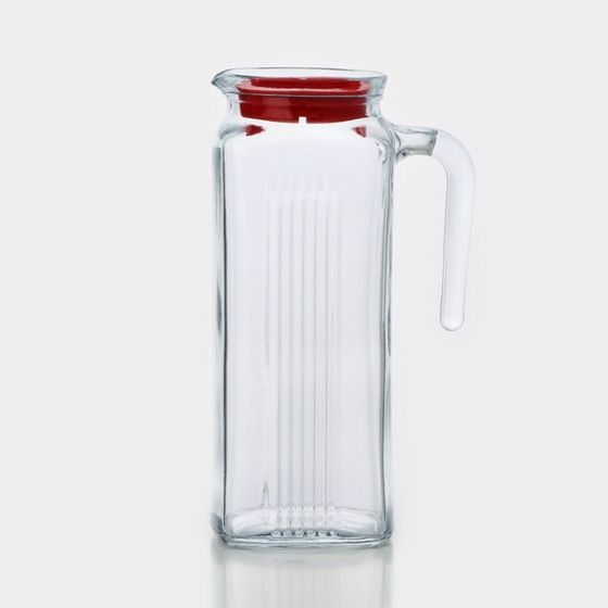 Кувшин Frigo, 1 л, красная крышка