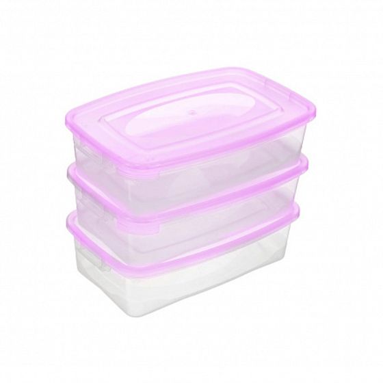 Набор контейнеров КАСКАД для СВЧ 3шт 0.7л