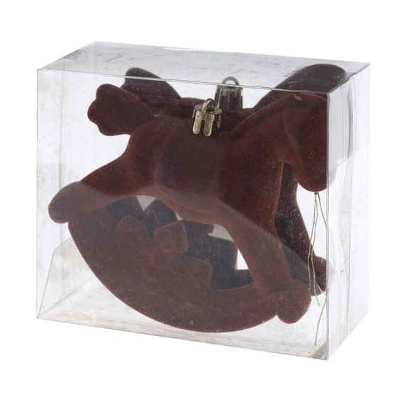 Набор из 2шт, Украшение новогоднее &quot;Лошадка&quot;, L10 W5 H11 см