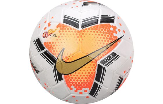 Nike Size 5 Soccer Rubber Machine Stitched Soccer Ball Unisex White Orange