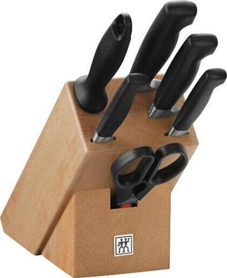 Zwilling Zestaw noży Four Star (Blok do noży, Nożyczki, Nóż x 4, Ostrzałka do noża) (35066-000-0)