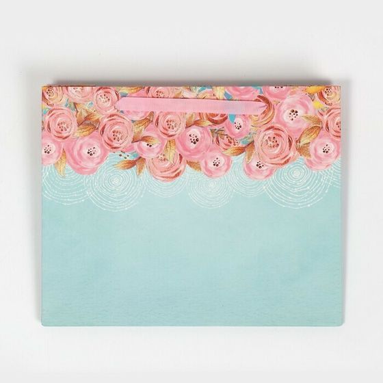 !НАБОР 2 ШТУКИ - Пакет подарочный ламинированный «Нежность», 22 × 17.5 × 8 см.