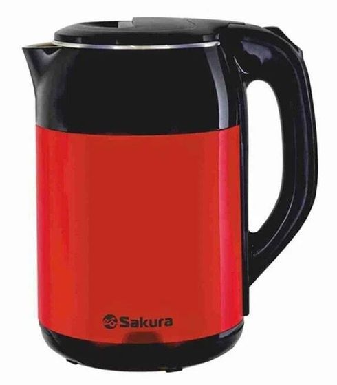 Чайник электрический Sakura SA-2168BR 1.8л 1800Вт черный/красный