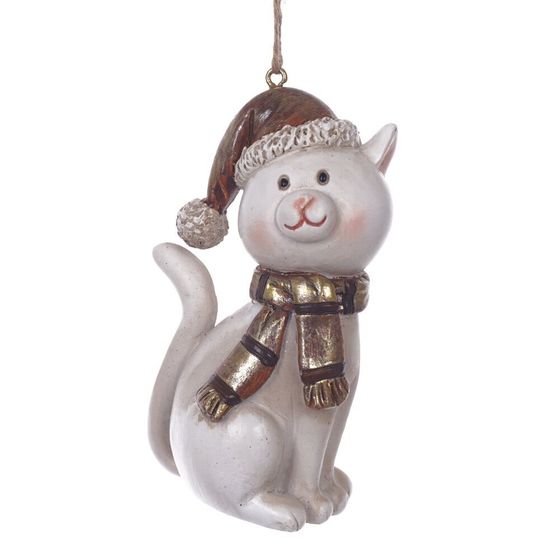 Фигурка декоративная подвесная &quot;Кошка&quot;,  L5 W4 H9 см, 2в.