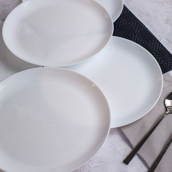 Столовый набор 19 предметов ДИВАЛИ черно-белый