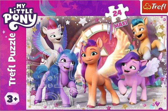 Trefl PUZZLE 24EL TREFL MAXI MLP WESOLY DZIEN KUCYKOW8