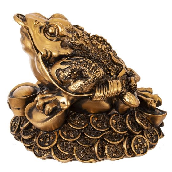 Фигурка декоративная &quot;Лягушка денежная&quot;, L10 W12,5 H10,5 см