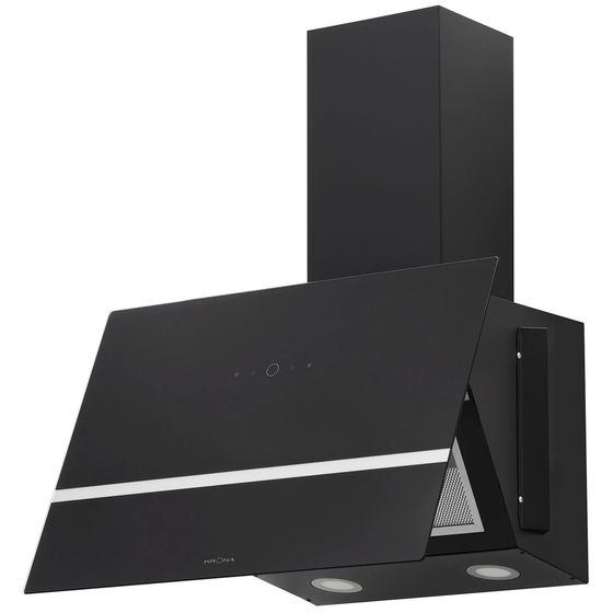 Вытяжка наклонная Krona BRUNA 600 BLACK S черный управление: сенсорное 1 мотор
