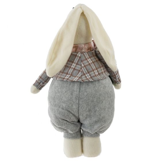 Игрушка набивная &quot;Заяц/Зайка&quot;, L18 W10 H34 см, 2в.