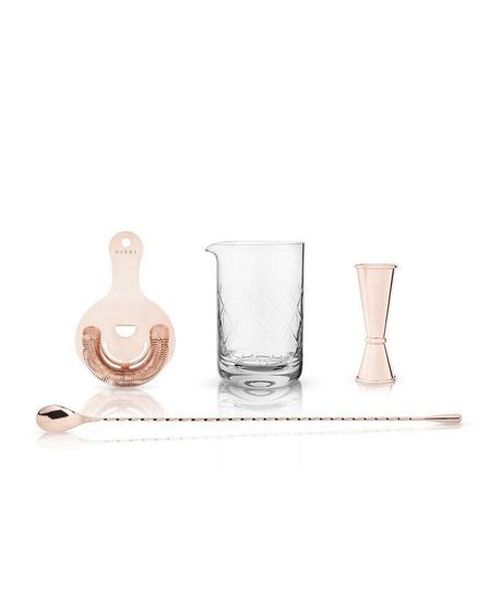 Copper Barware Gift Set, 4 Piece