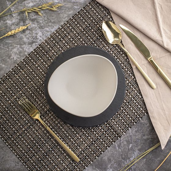 Салатник треугольный ROCK WHITE 16см