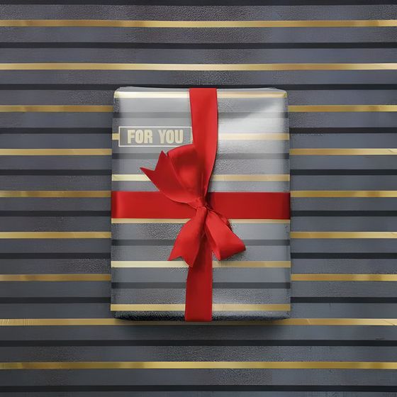 !Бумага упаковочная 2 листа глянцевая «For you», 60 × 90 см.