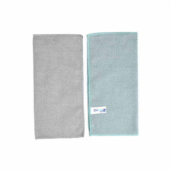 Набор салфеток универсальных из микрофибры 2шт 30х30см плотные