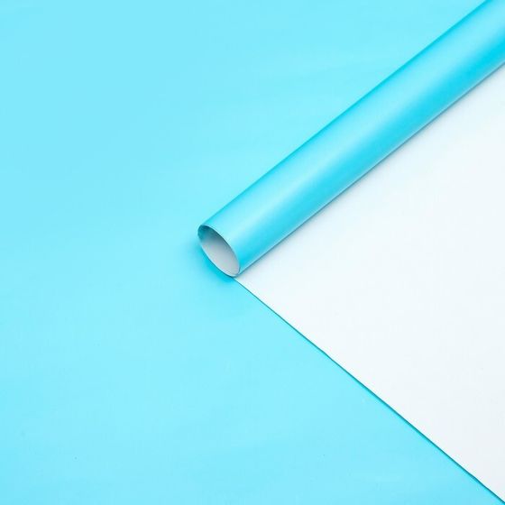 !Бумага перламутровая 2 листа голубая 0,5 х 0,7 м,