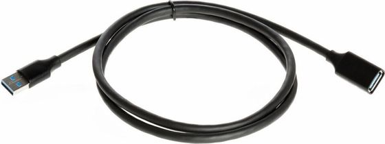 Кабель Telecom USB 3.0 A(m) - A(f) 1м черный (TUS708-1M)