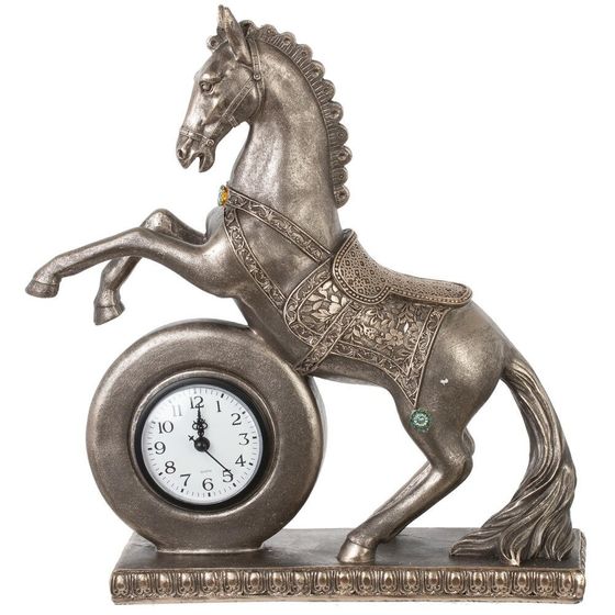 Фигурка декоративная &quot;Лошадь&quot; с часами (ААх1 н/п), L32 W9,5 H35 см