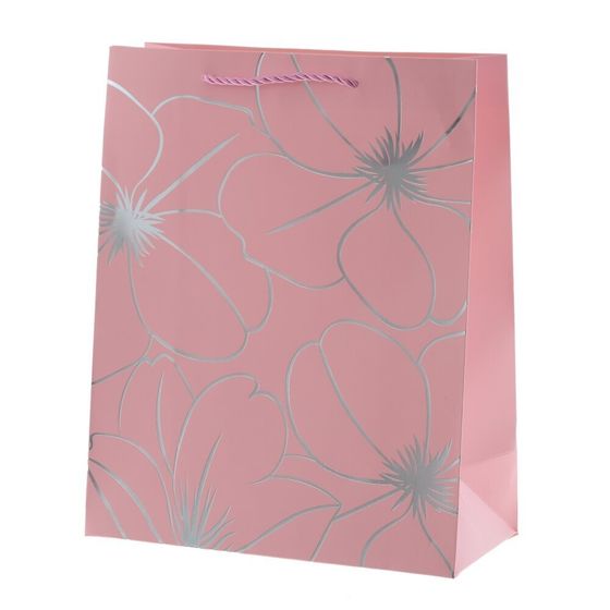 Пакет подарочный (бумага 210г/м2, блок 12шт), L26 W12 H32 см, 5в.