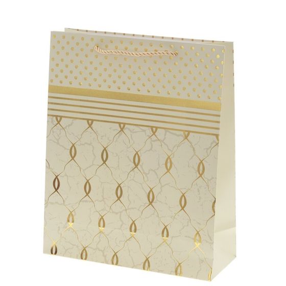 Пакет подарочный (бумага 210г/м2, блок микс 12шт), L26 W10 H32 см, 4в.