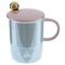 Кружка с крышкой и ложкой, 360 мл, L12 W9 H13 см, 4в.