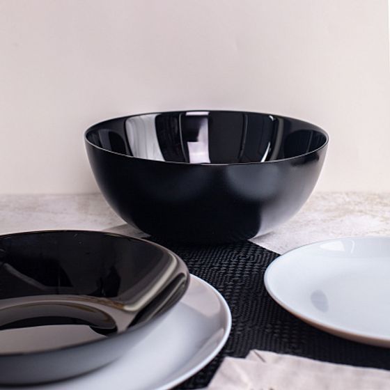 Столовый набор ДИВАЛИ БЛЭК&ГРАНИТ 19 предметов