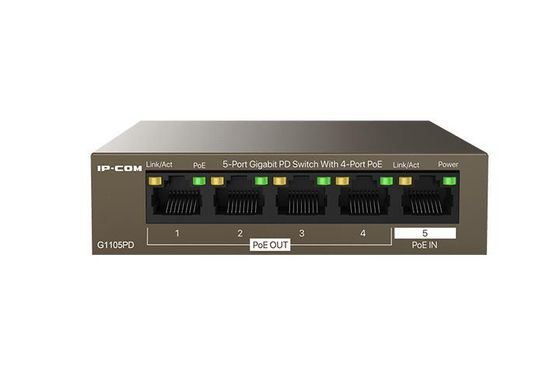 Коммутатор IP-Com G1105PD (L2) 5x1Гбит/с 4PoE 30W неуправляемый