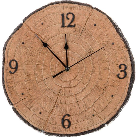 ЧАСЫ НАСТЕННЫЕ КВАРЦЕВЫЕ &quot;TREE&quot; 32*31*4 СМ.ДИАМЕТР ЦИФЕРБЛАТА=21 СМ.