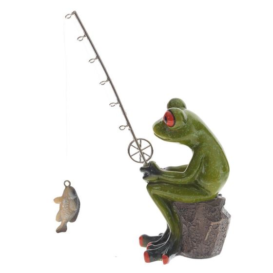 Фигурка декоративная "Лягушка", L13 W8 H16 см