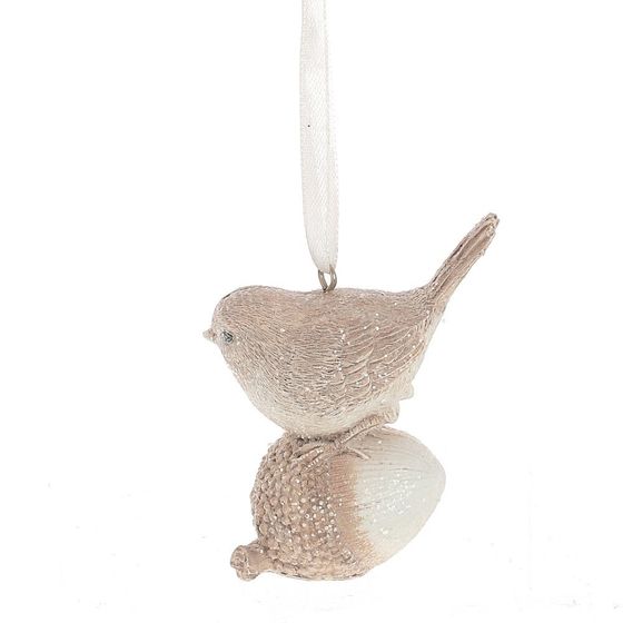Украшение новогоднее &quot;Птичка&quot;, L7 W3,5 H8 см, 2в.