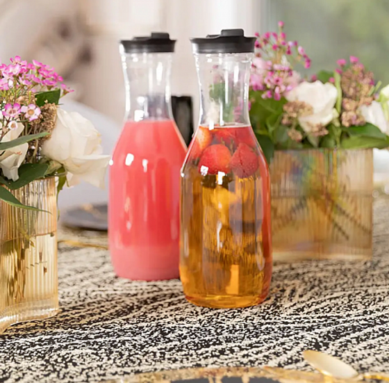 Графин ODESA декорированный 1л с крышкой