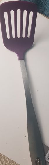 !09 Набор из 2-х кухонных инструментов + ПОДАРОК (кулинарные инструменты 8 штук)- Лопатка с прорезями+Ложка 38 см. цвет микс
